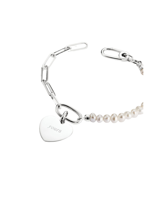 Charm Pendant Big Heart Connect Silver