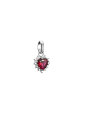 Charm Pendant True Romance Red Heart Connect Silver
