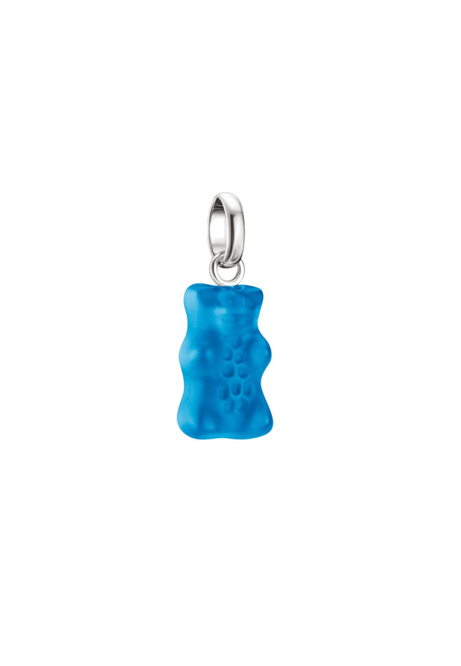 Charm-Anhänger Goldbears in Blau Connect Silber