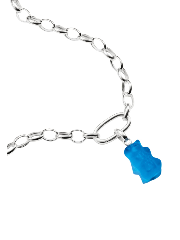 Colgante charm Goldbears en azul Connect plata