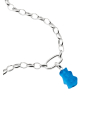 Colgante charm Goldbears en azul Connect plata