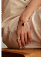 Charm Bracelet Paperclip With Connect Link Gold-Plated