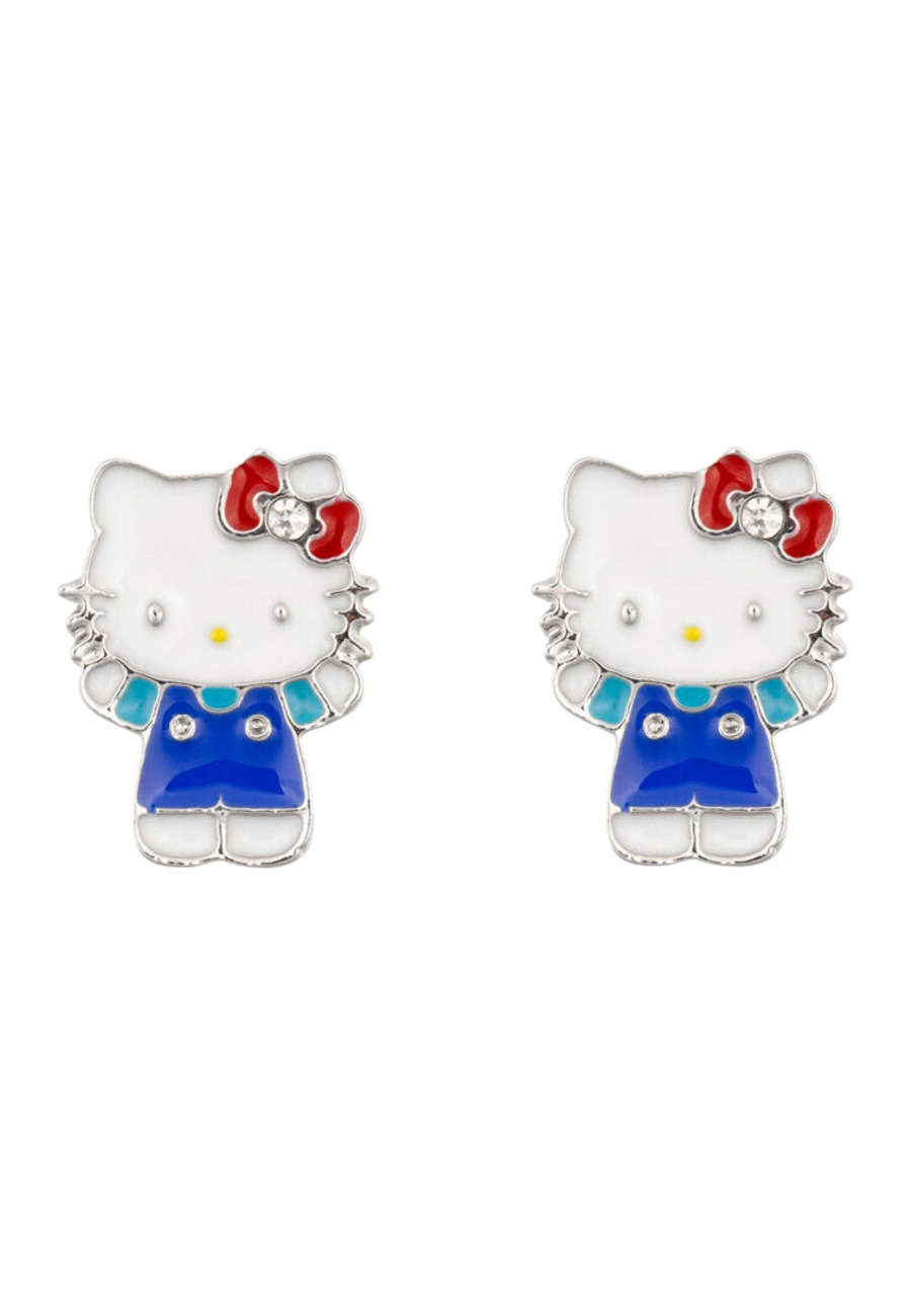 Boucles d’Oreilles Hello Kitty Argentées