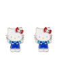 Pendientes Hello Kitty Chapados en Plata