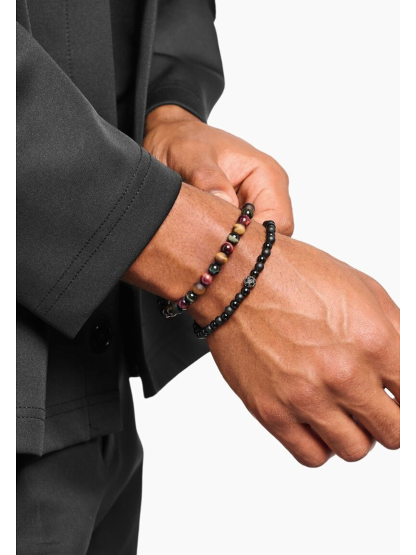 Pulsera Talismán Energía Positiva con Cuentas de Obsidiana