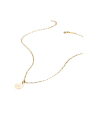 Charm necklace paperclip gold-plated