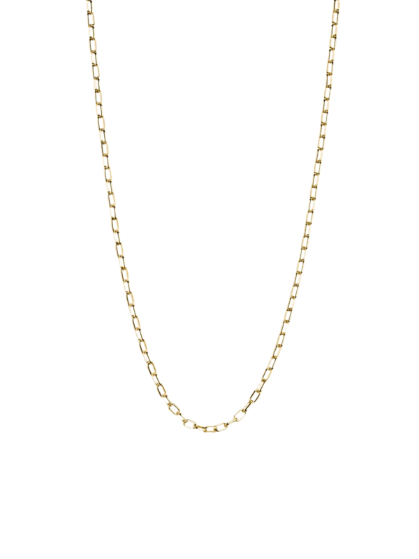 Collar charm eslabones tipo clip chapado en oro