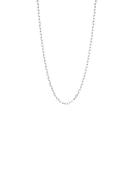 Charm-Halskette mit Paperclip-Gliedern aus Silber