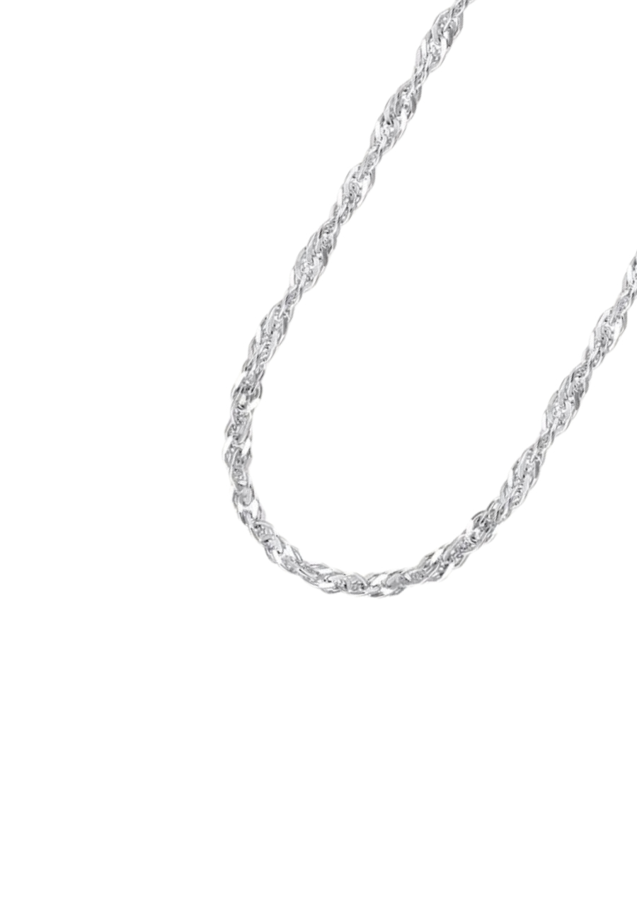 Collar estilo singapur en plata