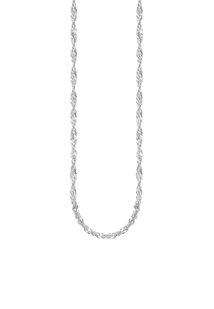 Collar estilo singapur en plata