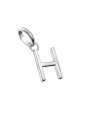Charm-Anhänger Buchstabe H Connect aus Silber