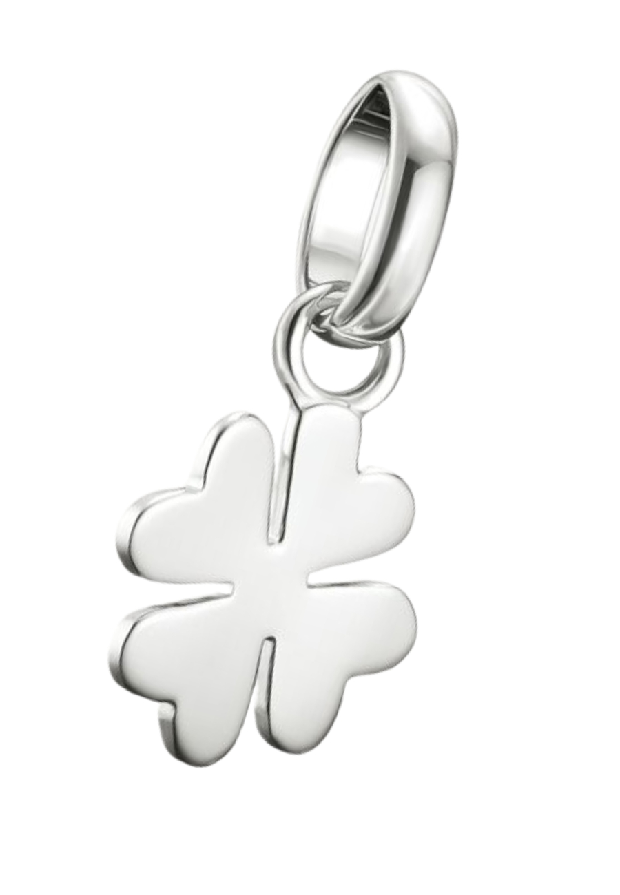 Charm Pendant Lucky Clover Connect Silver