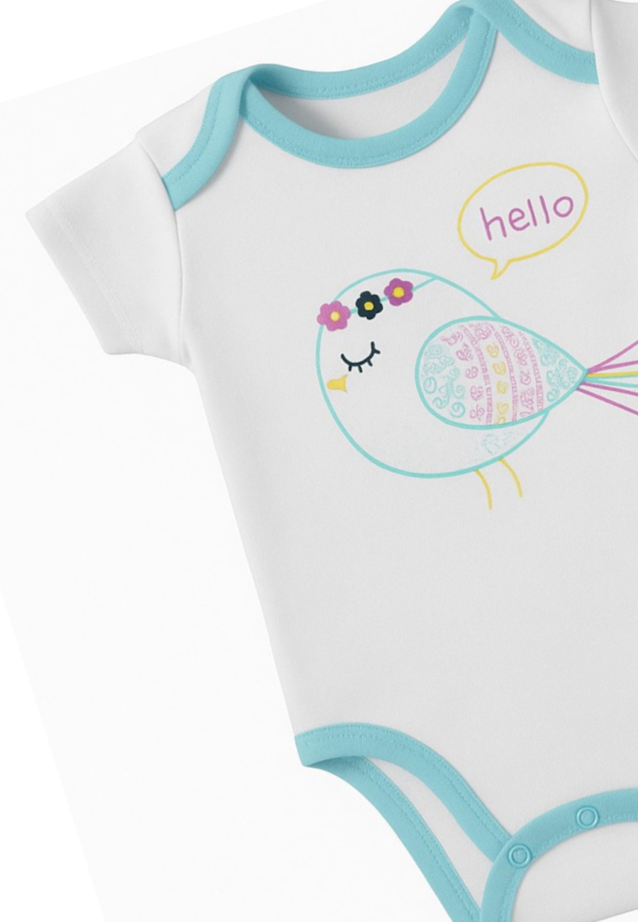 Kurzarm-Body "Little Bird"