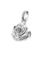 Charm-Anhänger Rosenblüte Connect Silber