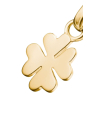 Colgante Charm Trébol De La Suerte Connect Chapado En Oro