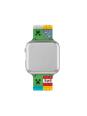 Montre numérique LED Minecraft pour enfants avec bracelet en silicone multicolore