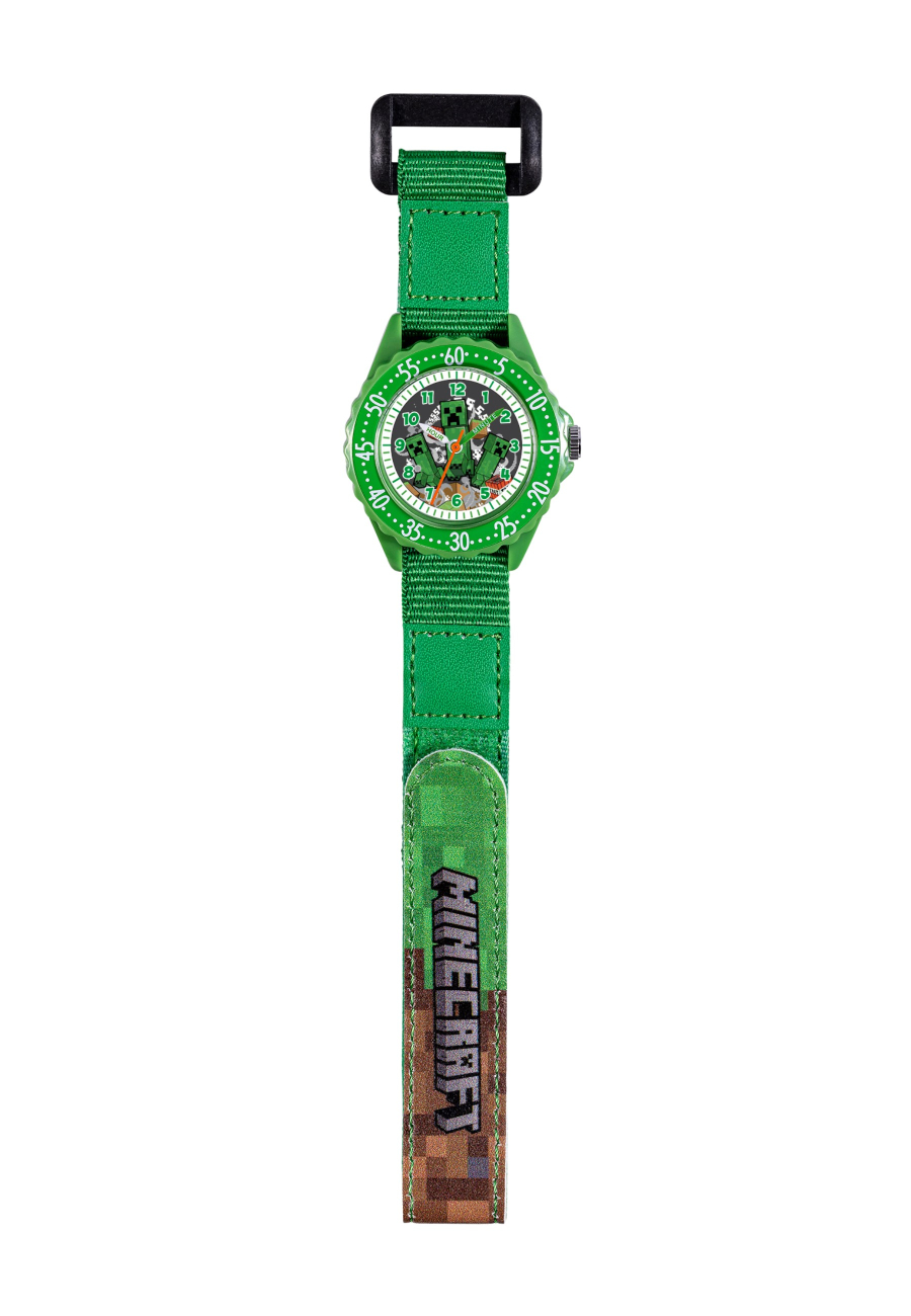 Montre Éducative (Time Teacher) Minecraft avec Bracelet en Tissu