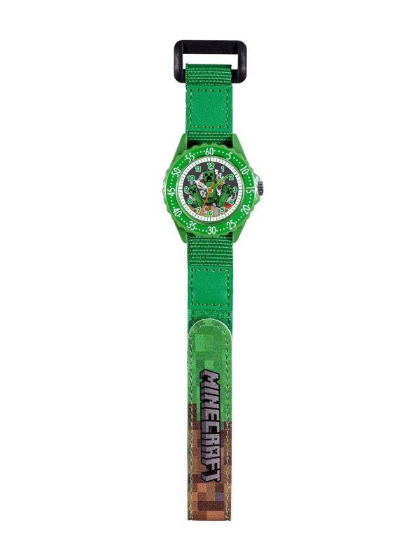 Reloj Educativo (Time Teacher) Minecraft con Correa de Tela