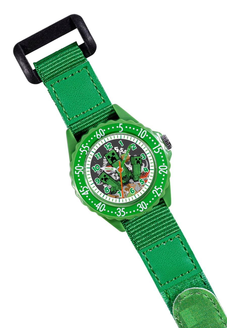 Montre Éducative (Time Teacher) Minecraft avec Bracelet en Tissu