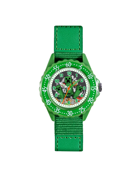 Montre Éducative (Time Teacher) Minecraft avec Bracelet en Tissu