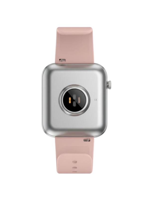 Tikkers Smart Series 13 - Black - Pink Silicone Strap Smart Watch & Earbuds Set