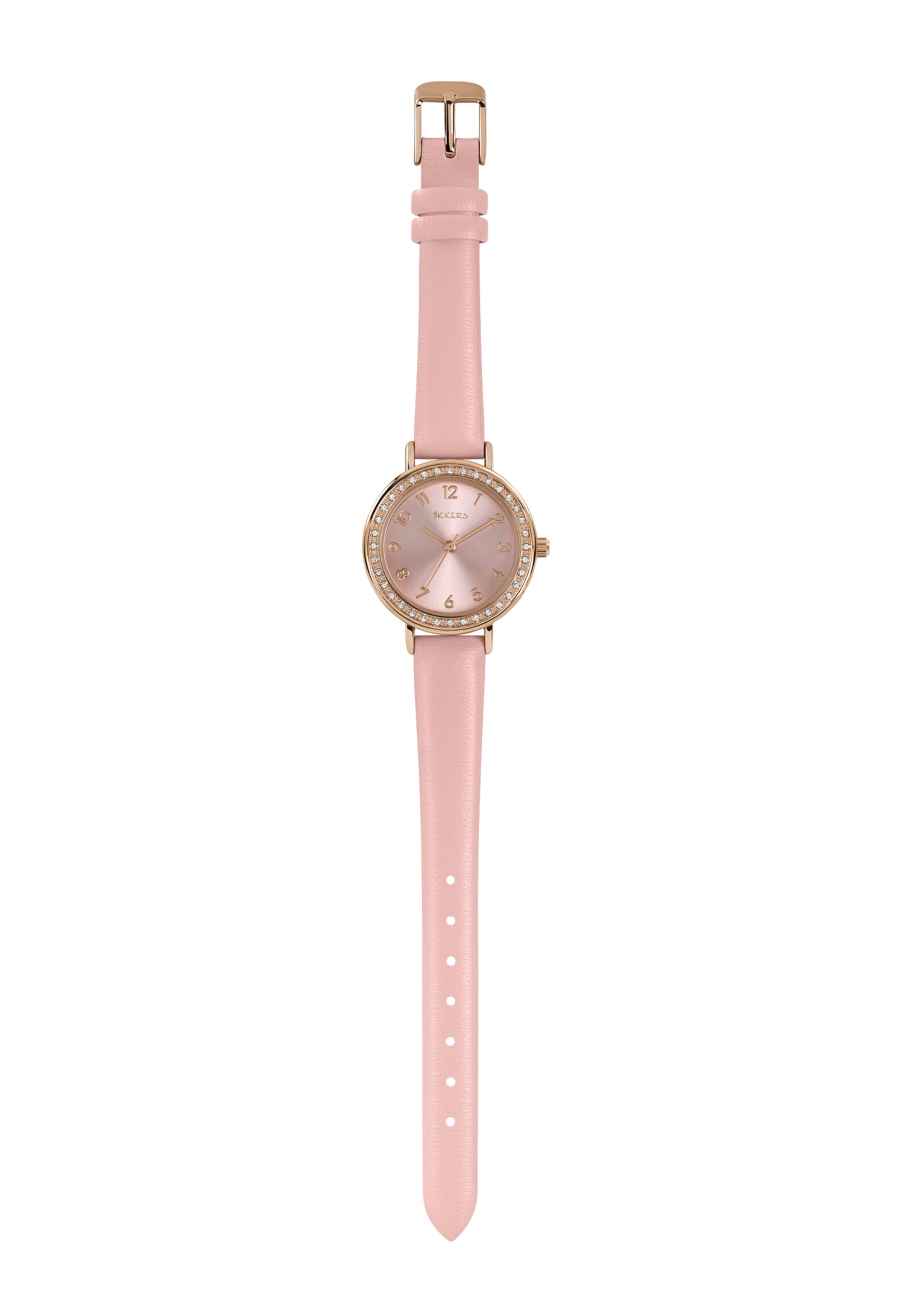 Reloj Tikkers con Piedras y Correa Rosa