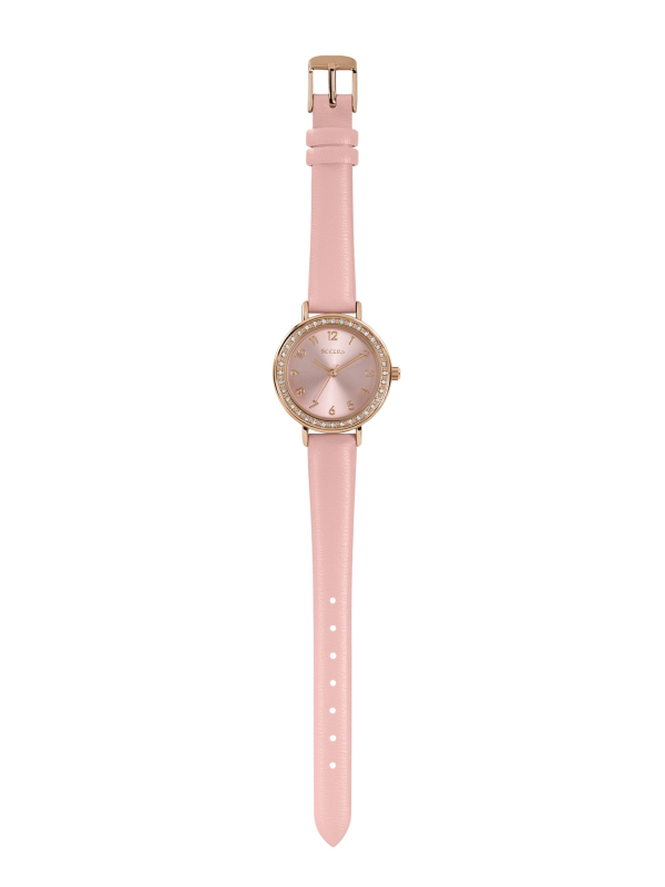 Montre Tikkers avec Sertissage de Pierres et Bracelet Rose
