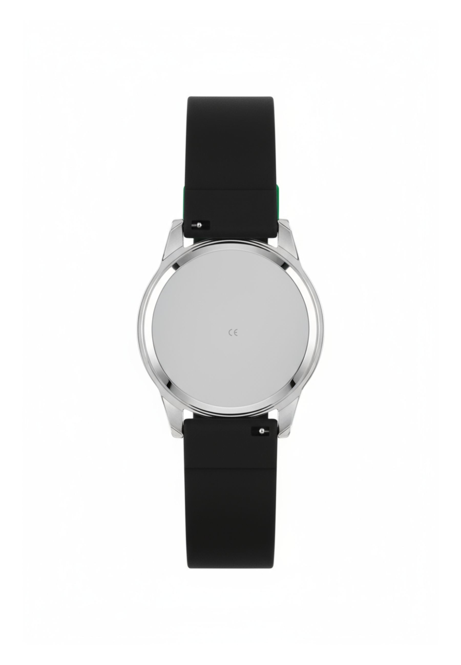 Tikkers Boys Black Silicone Strap Time Teacher Watch