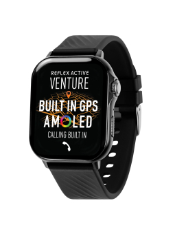 Smartwatch VENTURE 400 S XL con GPS, AMOLED, Llamadas y Correa Negra
