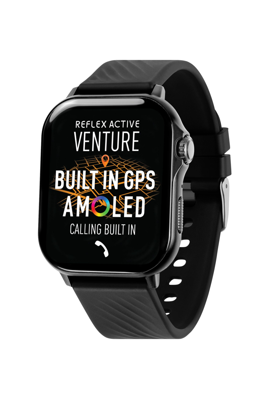 Montre Connectée VENTURE 400 S XL avec GPS, AMOLED, Fonction Appel et Bracelet Noir