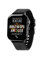 Montre Connectée VENTURE 400 S XL avec GPS, AMOLED, Fonction Appel et Bracelet Noir