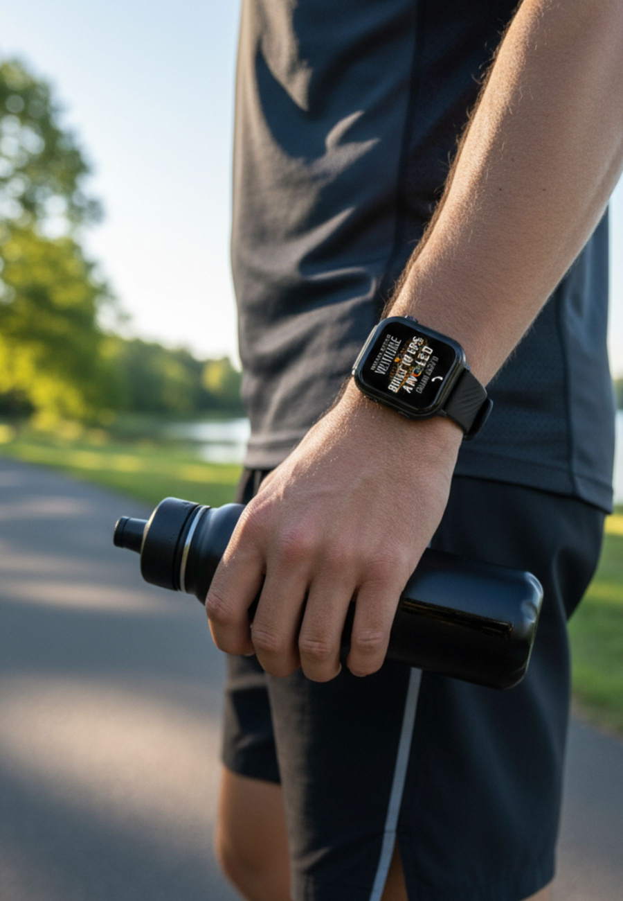 VENTURE 400 S XL AMOLED GPS Smartwatch mit Anruffunktion und Schwarzem Armband