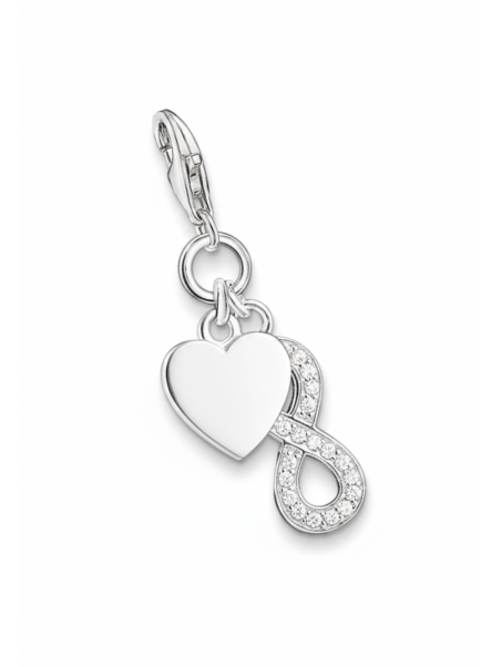 Heart With Infinity Charm Pendant