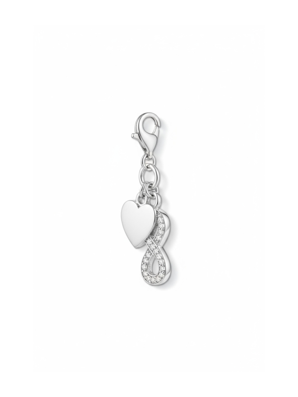 Heart With Infinity Charm Pendant