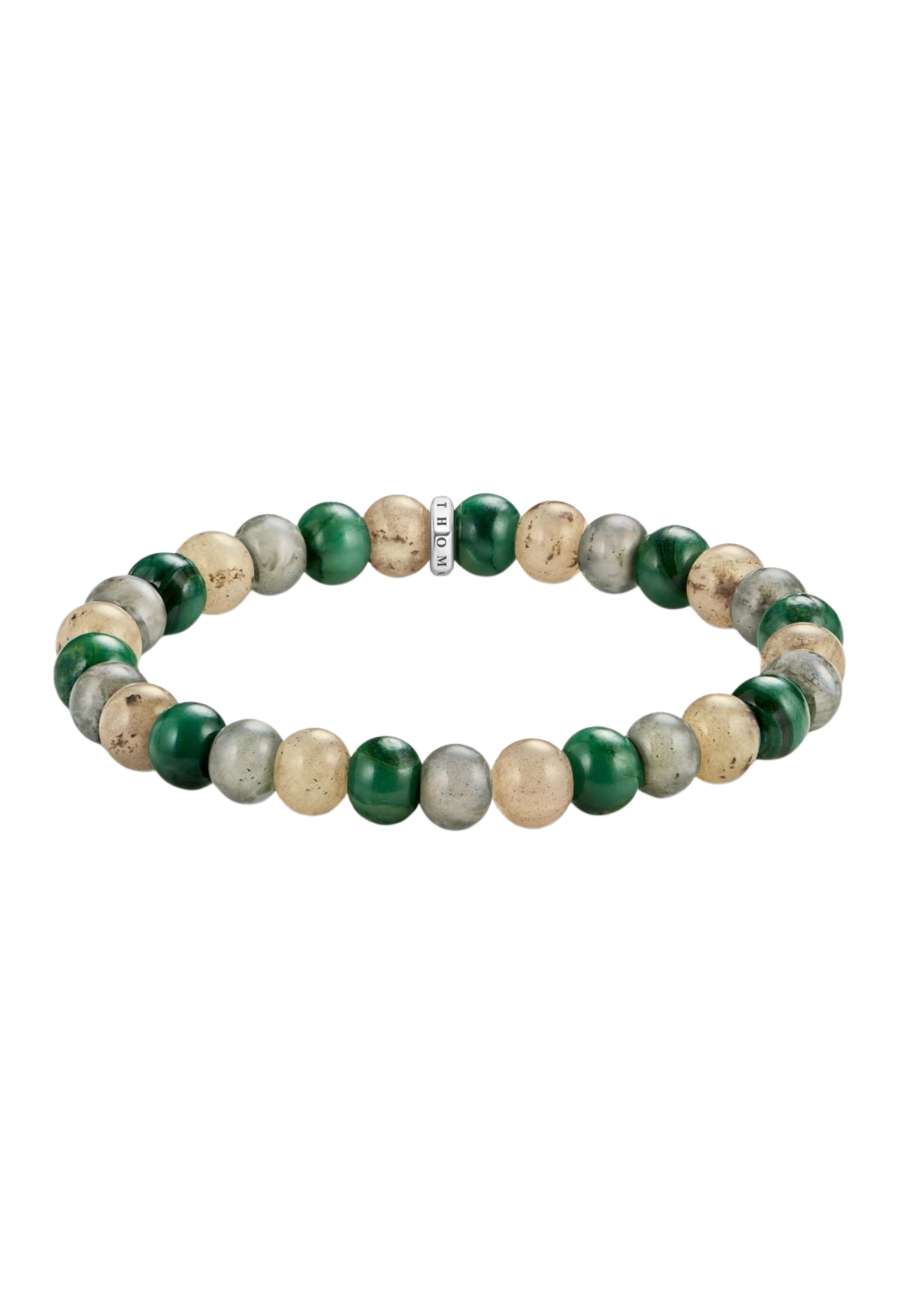 Bracelet with Jasper, Jade, and Labradorite Beads (9 mm)