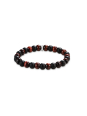 Armband mit Obsidian- und Rot-Tigerauge-Perlen (9 mm)