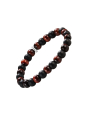 Armband mit Obsidian- und Rot-Tigerauge-Perlen (9 mm)