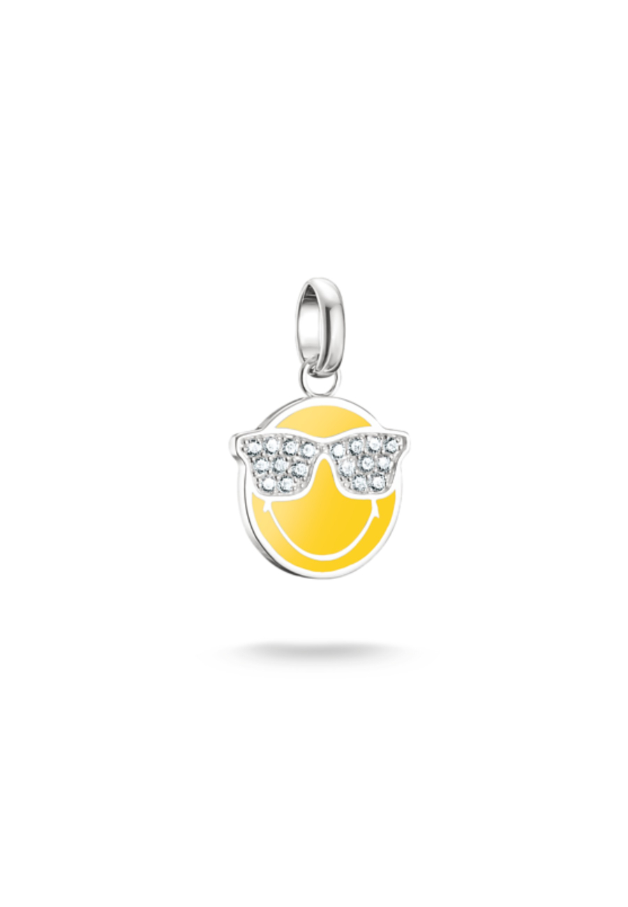 Colgante de plata con dije de gafas de sol SMILEYWORLD®