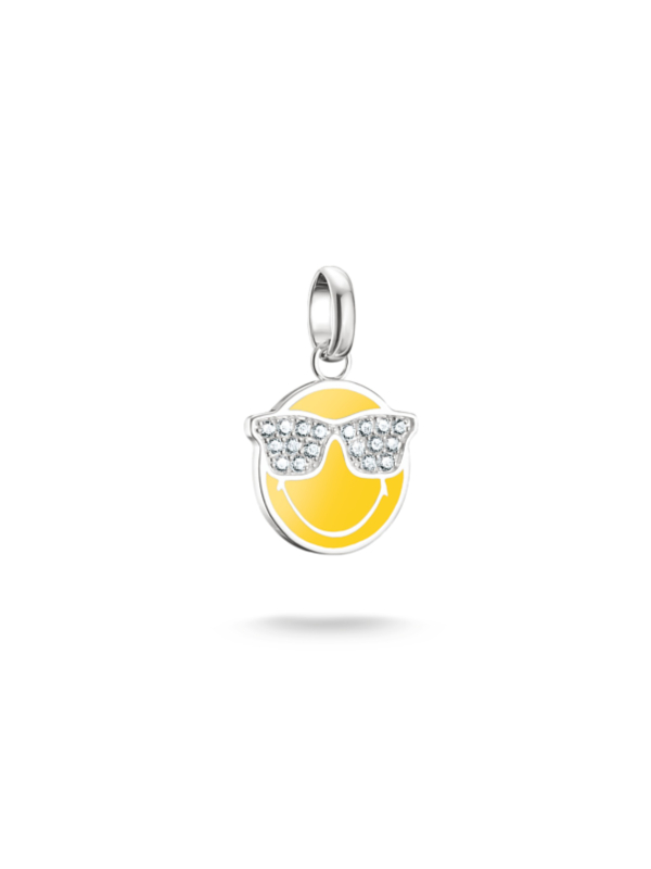Colgante de plata con dije de gafas de sol SMILEYWORLD®