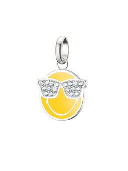 Silver SMILEYWORLD® Sunglasses Charm Pendant