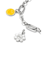 Silver SMILEYWORLD® Daisy Charm Pendant