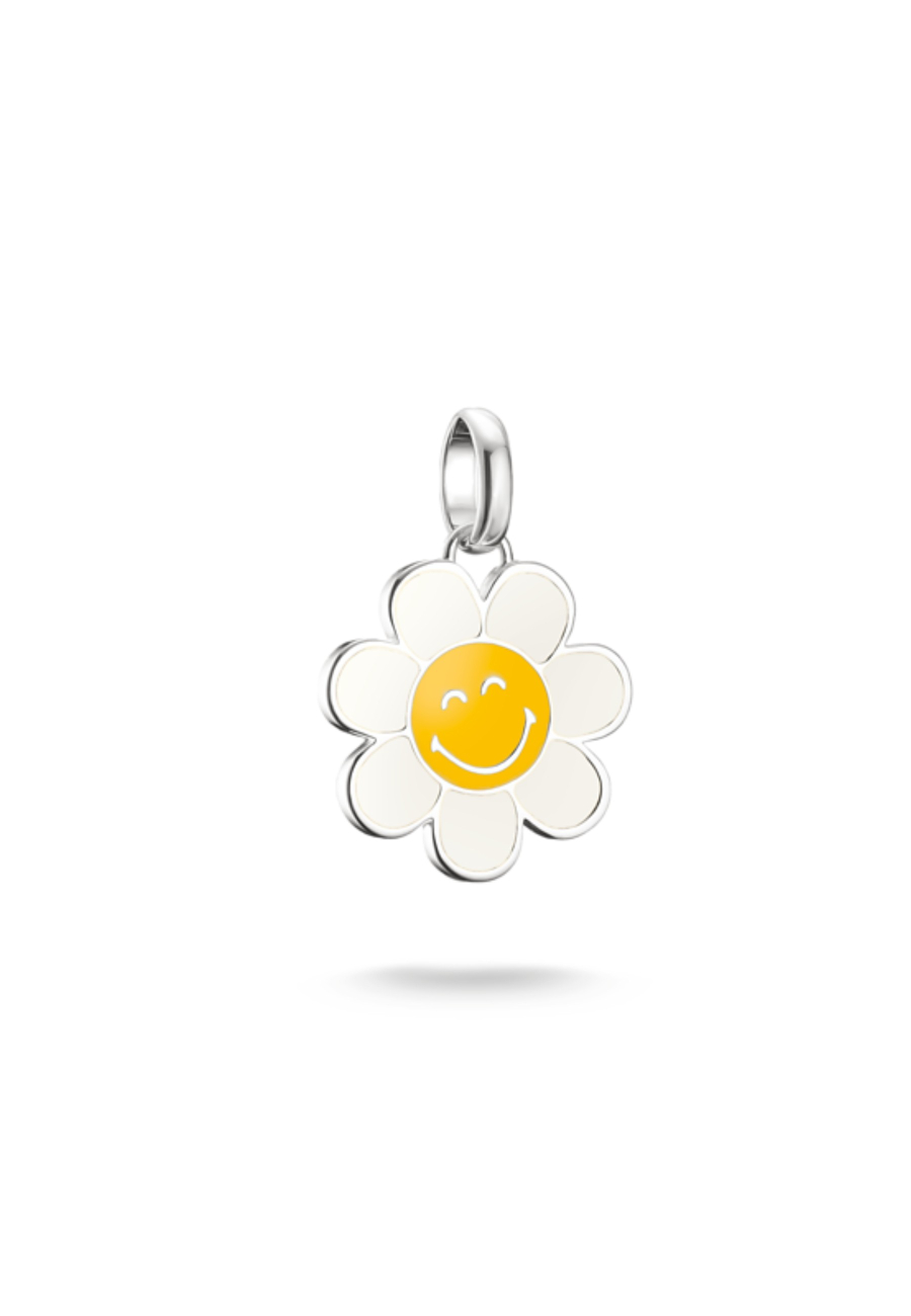 Silver SMILEYWORLD® Daisy Charm Pendant