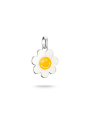Silver SMILEYWORLD® Daisy Charm Pendant