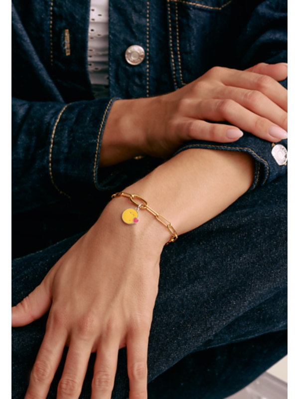 Silber-Anhänger mit SMILEYWORLD® Kuss-Charm