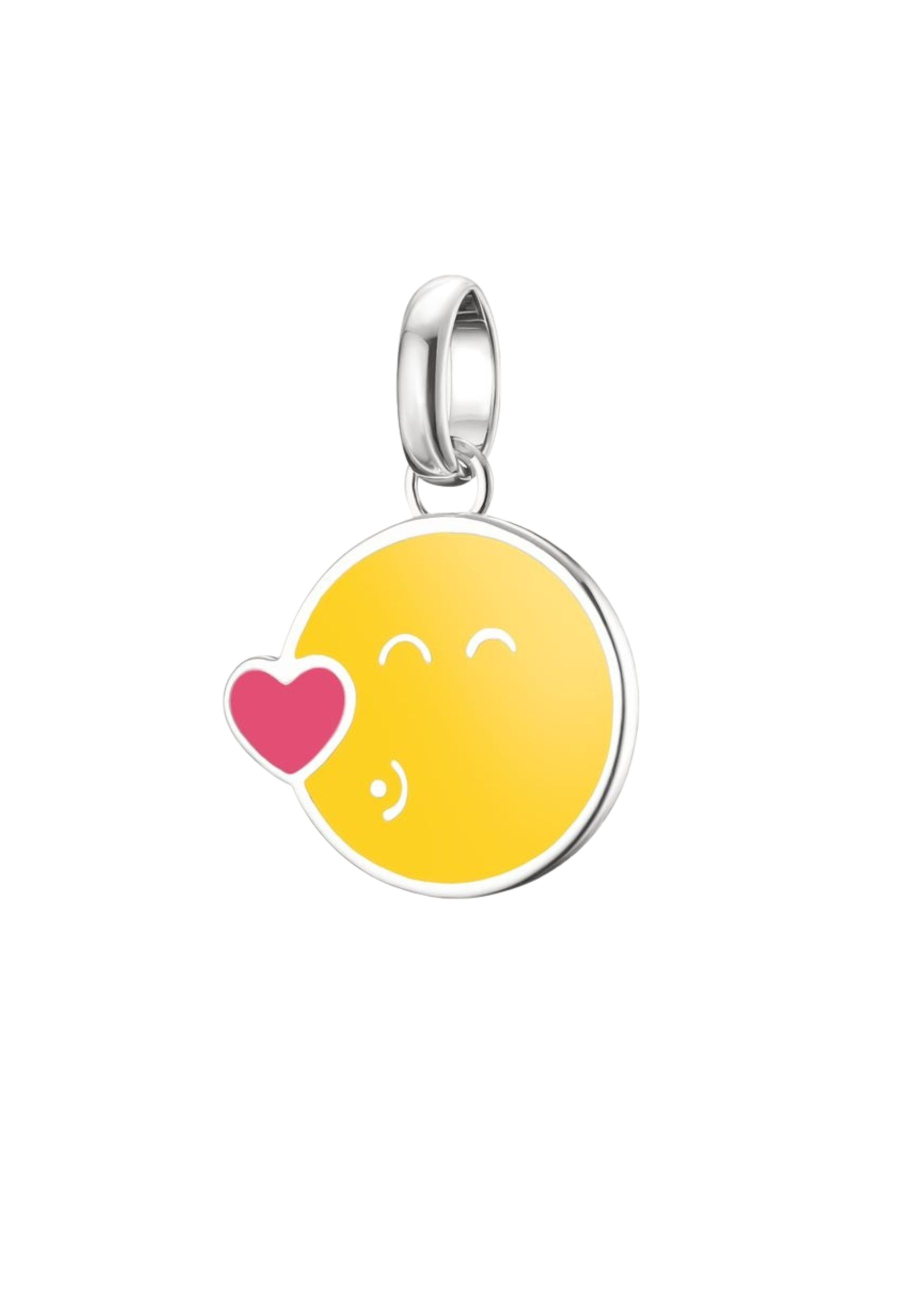 Silber-Anhänger mit SMILEYWORLD® Kuss-Charm