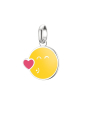 Silber-Anhänger mit SMILEYWORLD® Kuss-Charm