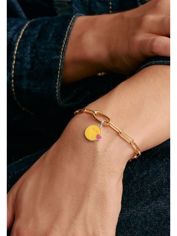 Silber-Anhänger mit SMILEYWORLD® Kuss-Charm