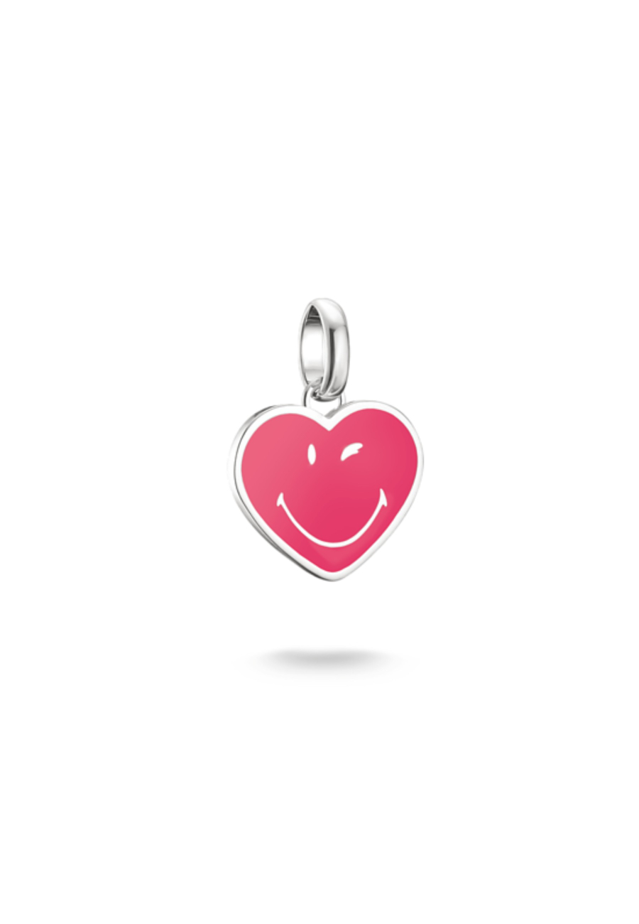 Pendentif breloque Cœur SMILEYWORLD® en argent  Export to Sheets