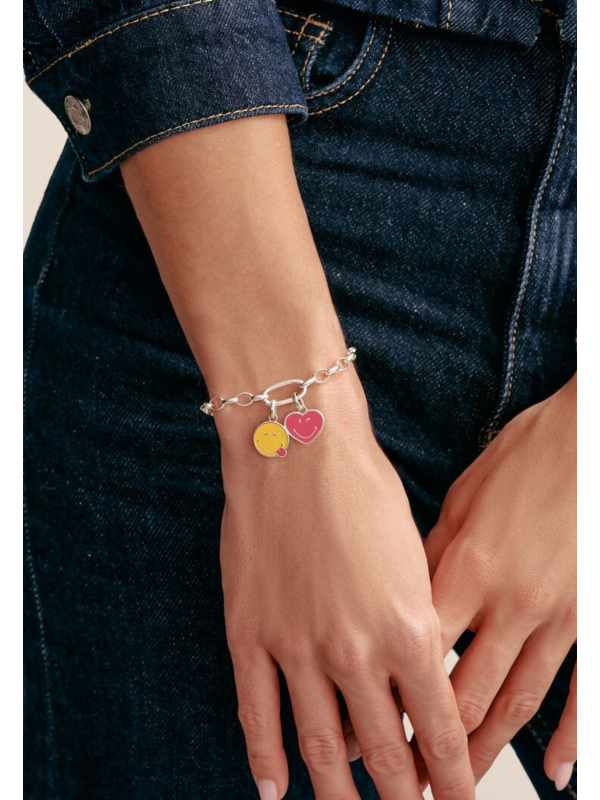 Colgante de plata con dije de Corazón SMILEYWORLD®