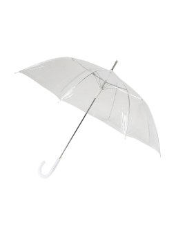 Regenschirm - Transparent - Automatisch - 102 cm - Weiß